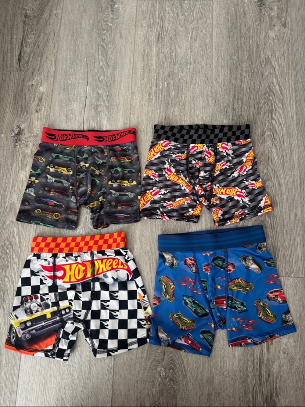 Hot Wheels Kids' Boxer Briefs - Assorted Car Print Colors-Size 4